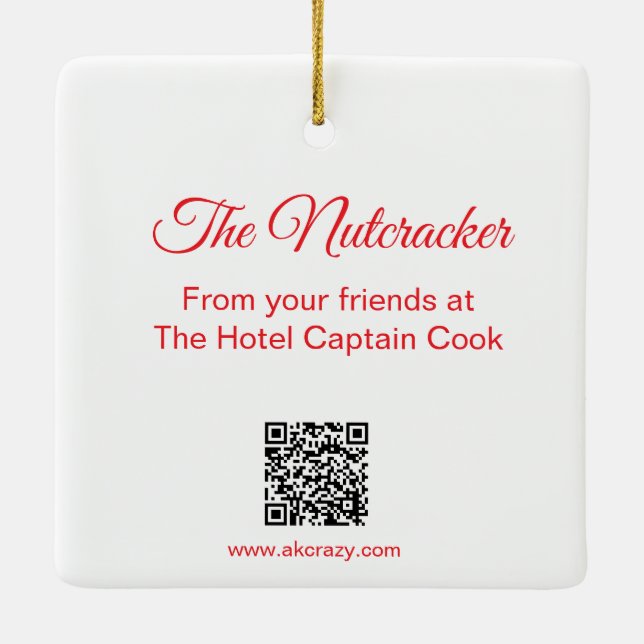 Nutcracker at The Hotel Captain Cook 2025 ornament (Back)