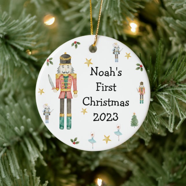 Nutcracker Babies First Christmas Ornament  (Tree)