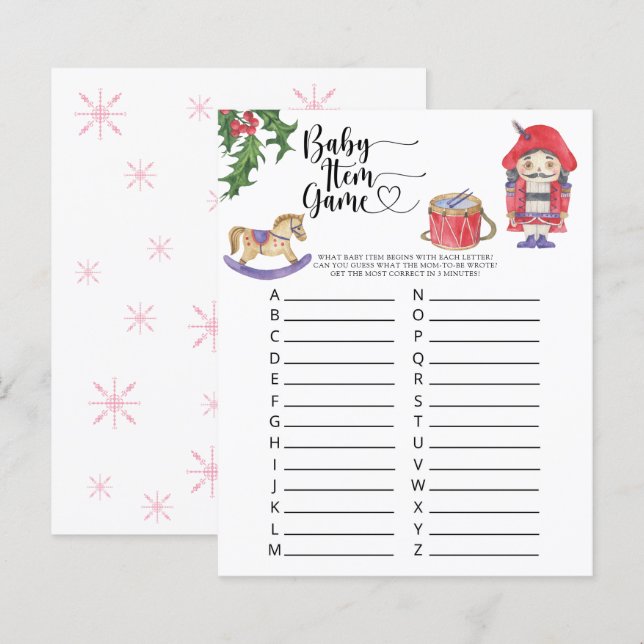 Nutcracker - Baby Item Game (Front/Back)