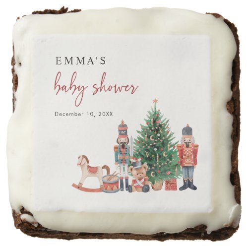 Nutcracker Baby Shower Brownie