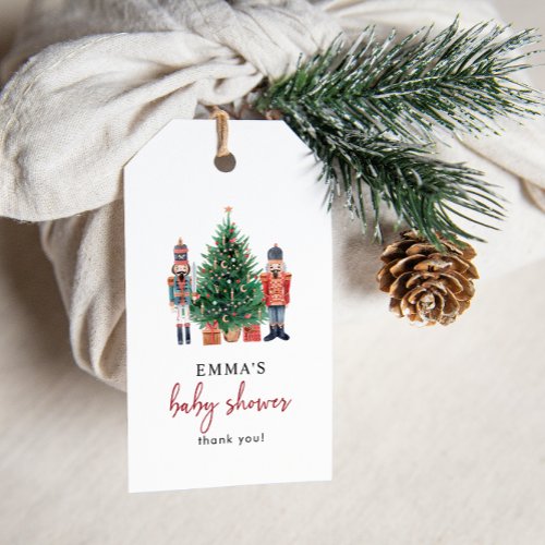 Nutcracker Baby Shower Gift Tag