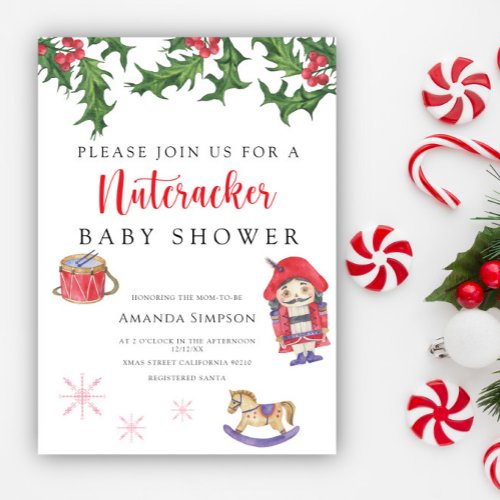 Nutcracker Baby shower Invitation