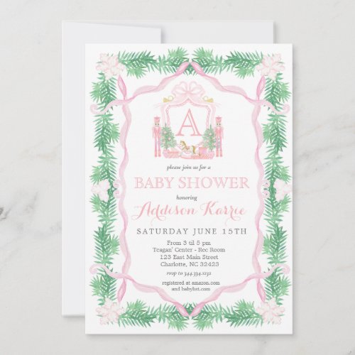 Nutcracker Baby Shower Invitation