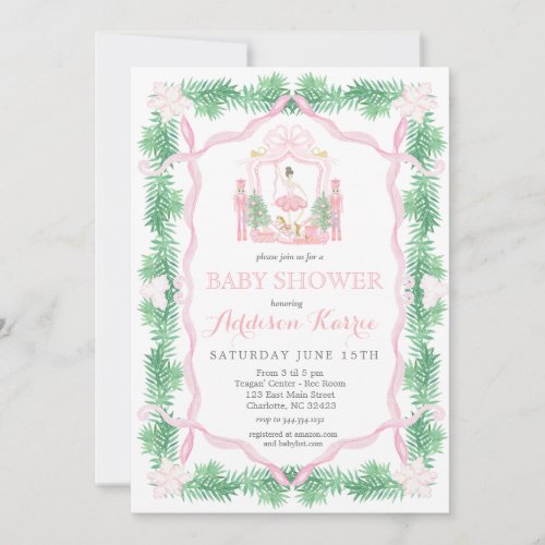 Nutcracker Baby Shower Invitation