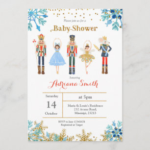 Nutcracker baby shower Invitation Winter