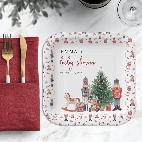 Nutcracker Baby Shower Paper Plates