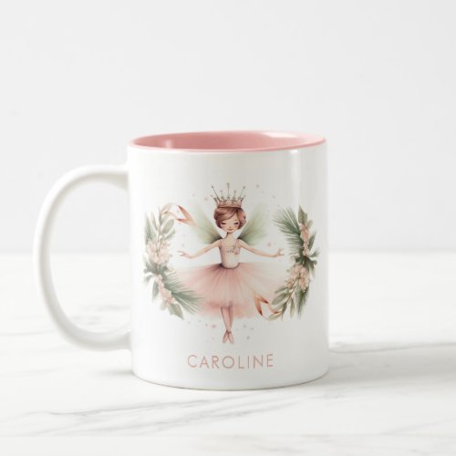 Nutcracker Ballerina Ballet Pink Two_Tone Coffee Mug