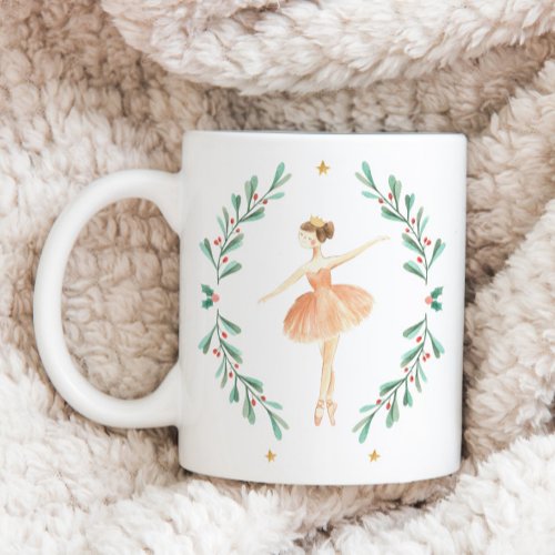 Nutcracker ballerina botanical cute Christmas Mug