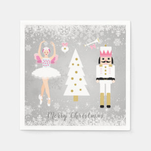 Nutcracker, Ballerina, Christmas tree Napkins