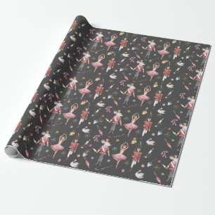 Nutcracker Ballerina Christmas Wrapping Paper
