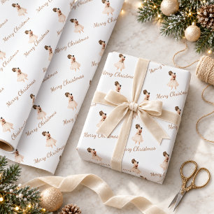 Nutcracker Ballerina Dancer Christmas Wrapping Paper