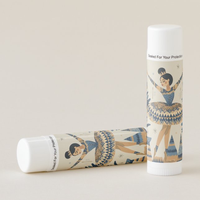 Nutcracker Ballerina Holiday Balm Lip Balm (Front)