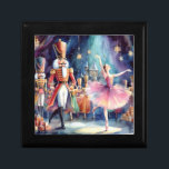 Nutcracker Ballerina Watercolor Christmas Ballet Gift Box<br><div class="desc">Nutcracker Ballet Watercolor Christmas Ballerina Festive Holiday Gift Box features a traditional Christmas ballet with a ballerina and nutcracker. Perfect for Christmas gifts,  Christmas decor and holiday parties and more. Created by Evco Studio www.zazzle.com/store/evcostudio</div>