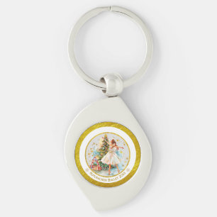 Nutcracker Ballet Ballerina - Christmas Keepsake Keychain