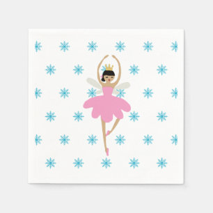 Nutcracker Ballet Ballerina Fairy Illustration Napkins