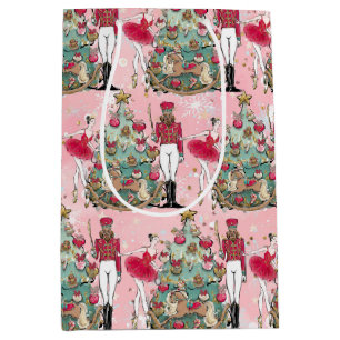 Nutcracker Ballet Ballerina Holiday Gift Bag