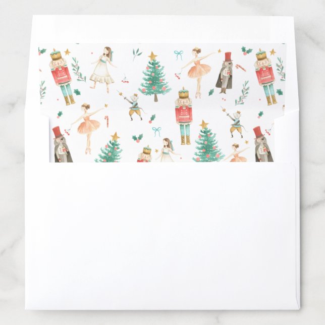 Nutcracker Ballet Ballerina Mouse King Envelope Liner (In Envelope)