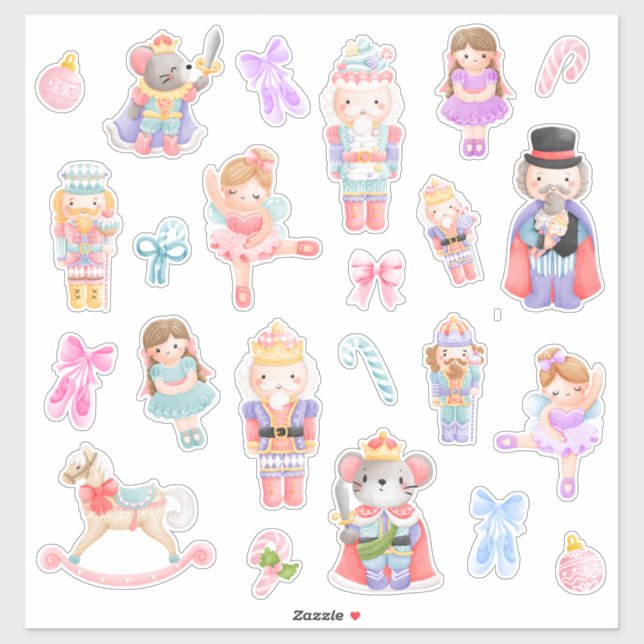 Nutcracker Ballet Characters Sticker (Sheet)