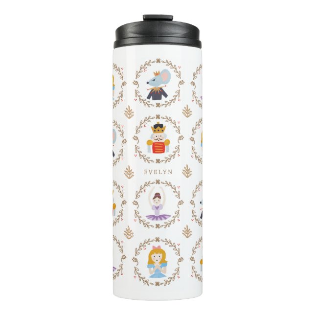 Nutcracker Ballet Characters With Name Thermal Tumbler (Front)
