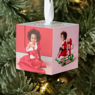 Nutcracker Ballet Christmas Cube Ornament