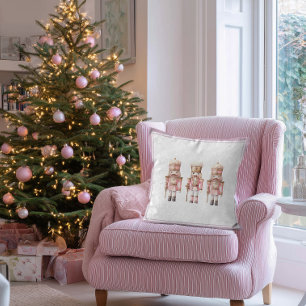 Nutcracker Ballet Christmas Festive Holiday Throw Pillow
