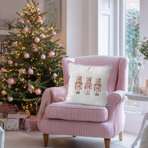 Nutcracker Ballet Christmas Festive Holiday Throw Pillow
