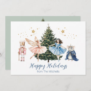 Nutcracker Ballet Christmas Holiday Card