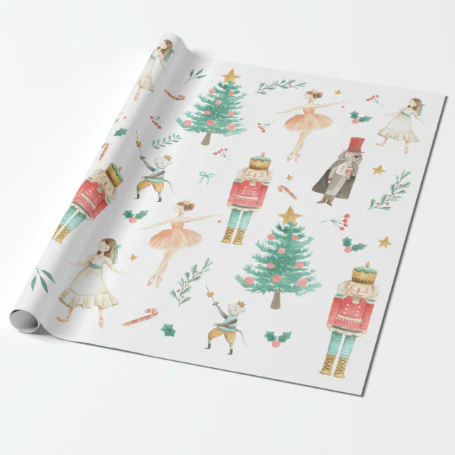 Nutcracker Ballet Christmas Images Wrapping Paper Zazzle