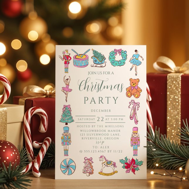 Nutcracker Ballet Christmas Invitation (Creator Uploaded)