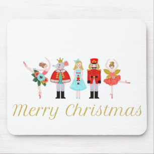 Nutcracker Ballet Christmas Mouse Pad