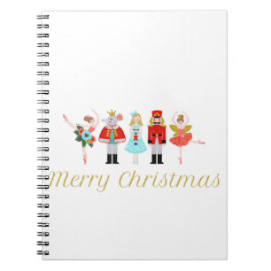 Nutcracker Ballet Christmas Notebook