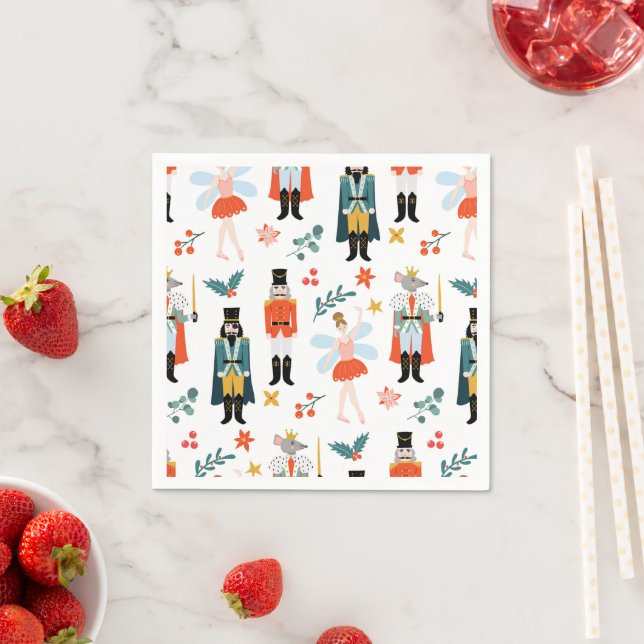 Nutcracker Ballet Christmas Party Napkins (Insitu)