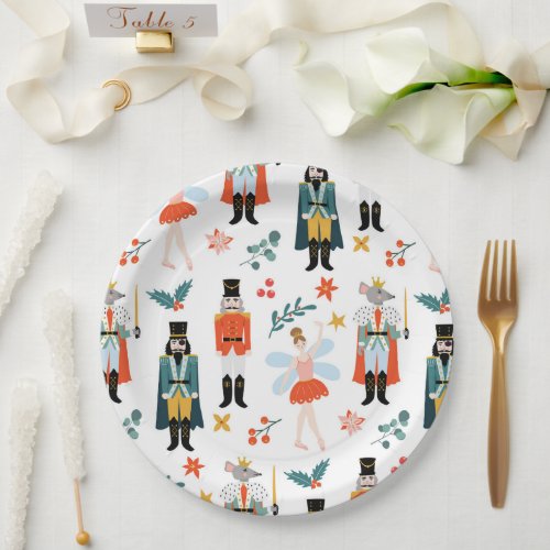 Nutcracker Ballet Christmas Party Paper Plates