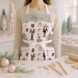 Nutcracker Ballet Christmas Personalized  Apron