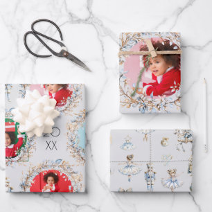 Nutcracker Ballet Christmas Photo Wrapping Paper