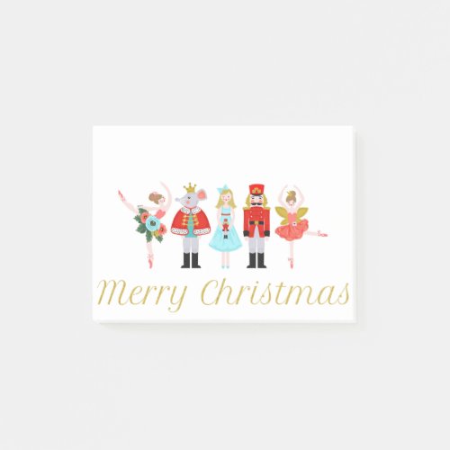 Nutcracker Ballet Christmas Post_it Notes