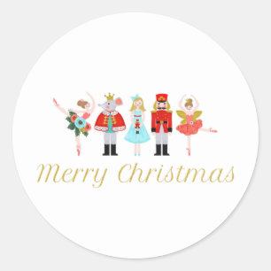 Nutcracker Ballet Christmas Stickers