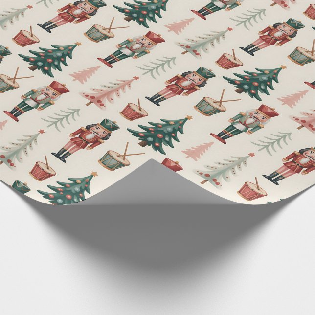 Nutcracker Ballet Christmas Wrapping Paper (Corner)