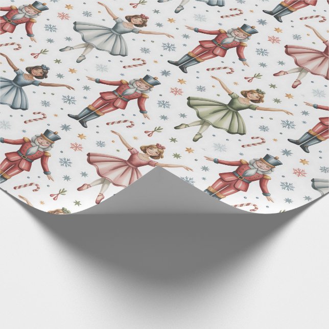 Nutcracker Ballet Christmas Wrapping Paper (Corner)