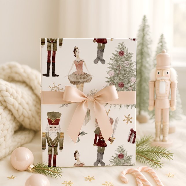 Nutcracker Ballet Christmas  Wrapping Paper (Creator Uploaded)