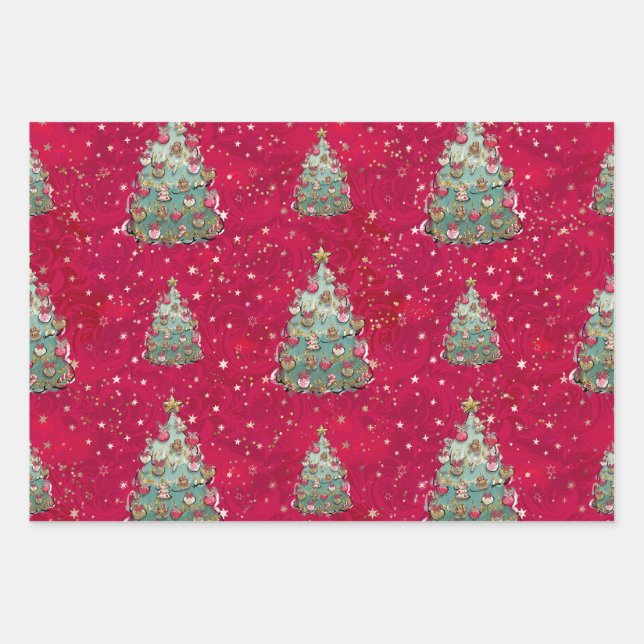 Nutcracker Ballet Christmas Wrapping Paper Sheets (Front)