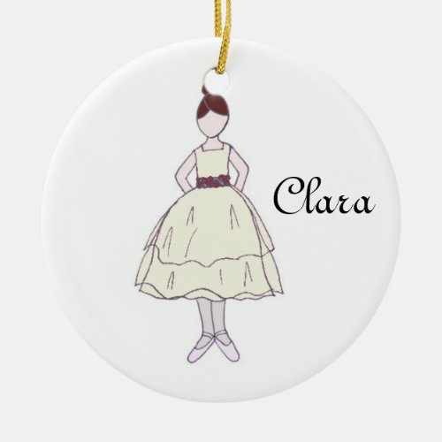 Nutcracker Ballet Clara Keepsake Ornament