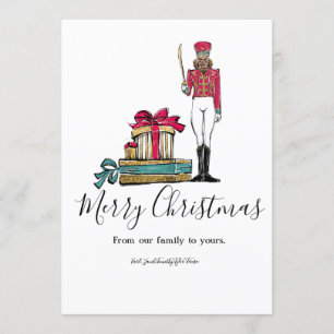 Nutcracker Ballet Dancer Holiday Card