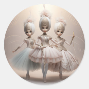 Nutcracker Ballet Fashion-Arab Dancers Classic Round Sticker