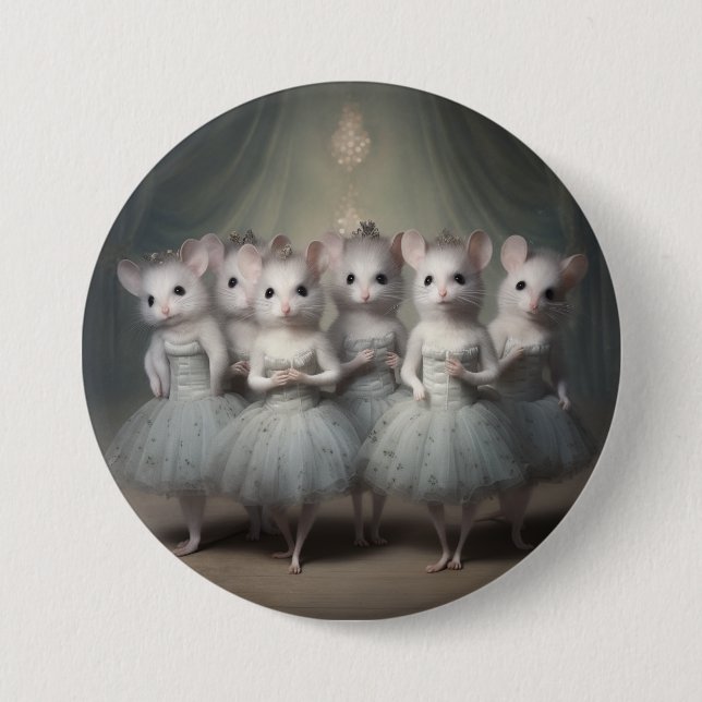Nutcracker Ballet Fashion-Mice Button (Front)