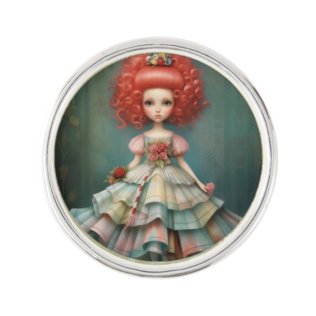 Nutcracker Ballet Fashion Mother Ginger Lapel Pin (Front)