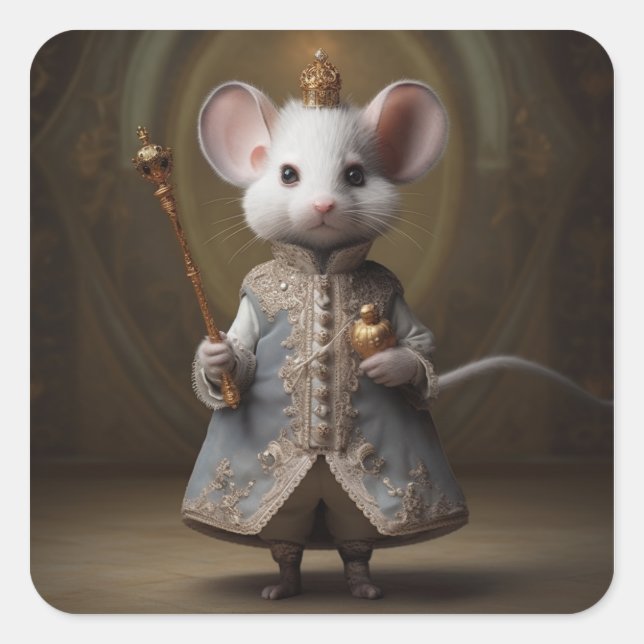 Nutcracker Ballet Fashion-Mouse King Square Sticker (Front)