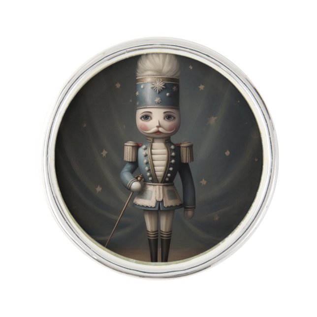 Nutcracker Ballet Fashion Nutcracker Lapel Pin (Front)