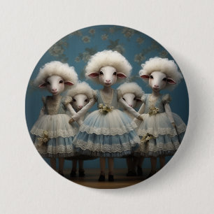 Nutcracker Ballet Fashion-Sheep Button