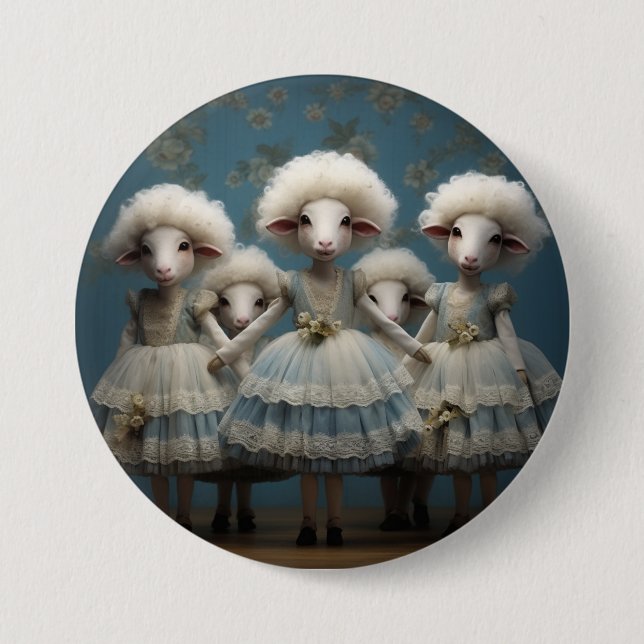 Nutcracker Ballet Fashion-Sheep Button (Front)